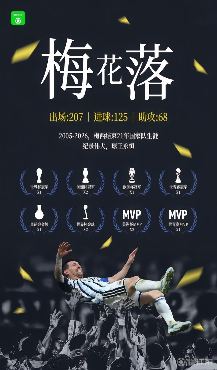 梅西的传奇落幕：21年国家队生涯的辉煌与告别